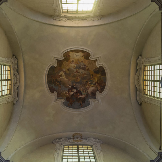 Arona, affresco del Giussani all'interno della chiesa di San Carlo