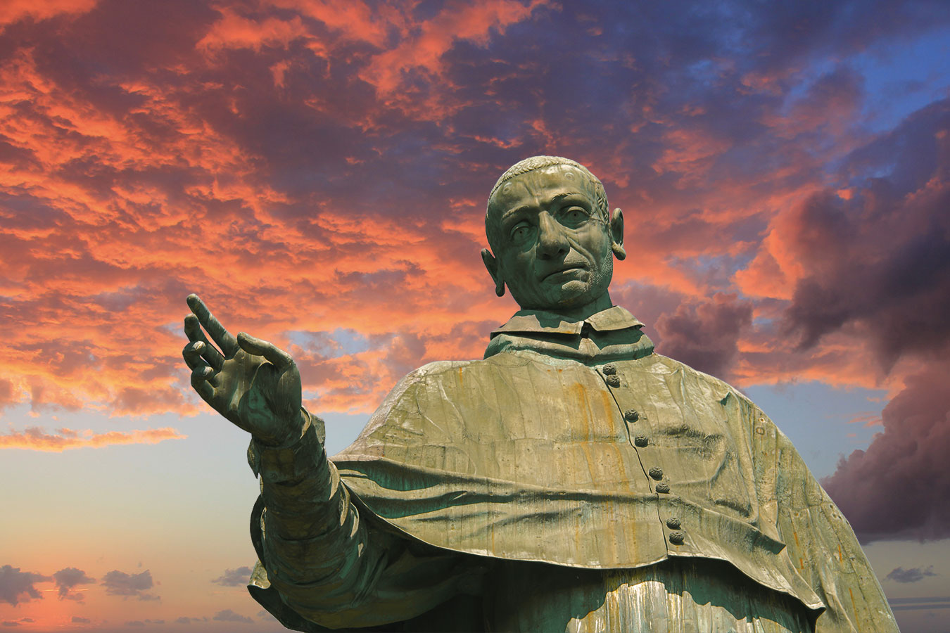 Colossus statue of San Carlo Borromeo in Arona, in the province of Novara, in Piedmont.